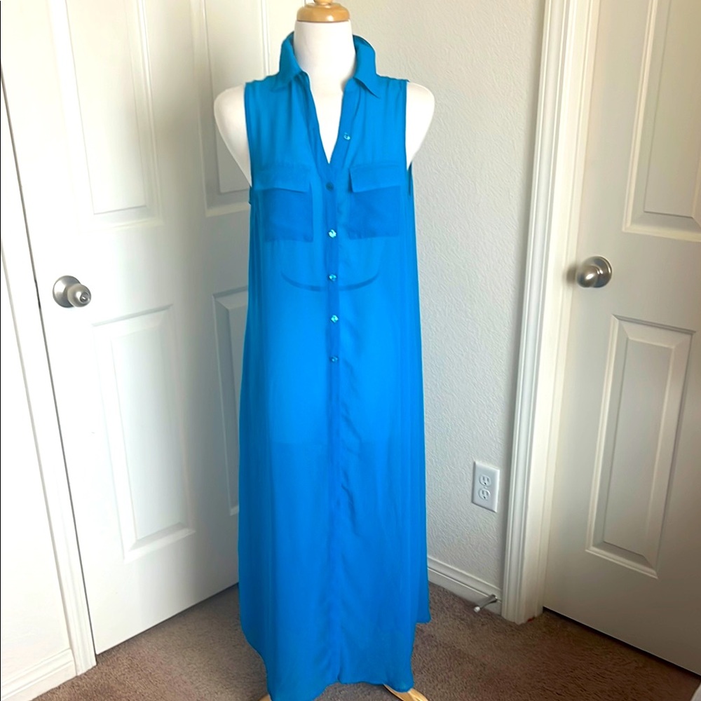 Cotton On Vibrant Blue Sleeveless floor length Garment